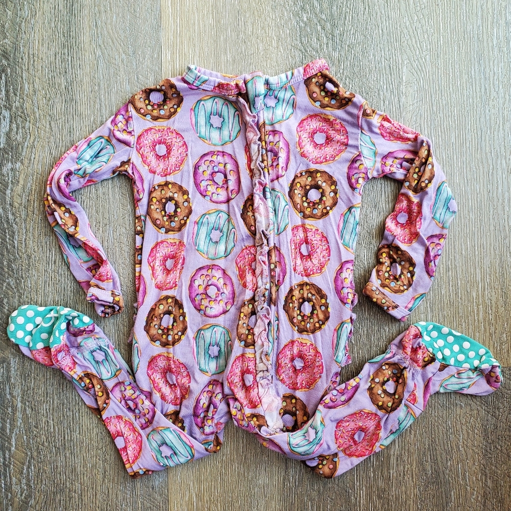 Little Bum Bums Donut Grow Up Zipper Footie